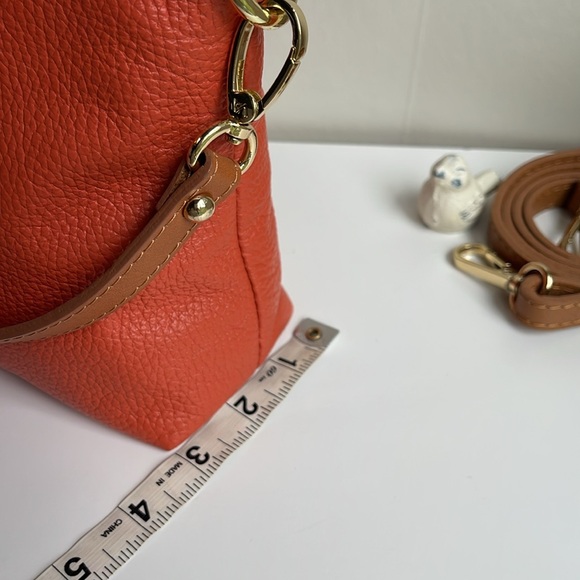 Valentina Triple Entry Genuine Leather Shoulder Crossbody Bag - Picture 16 of 16